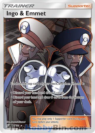 Ingo & Emmet #176/181 Ultra Rare - Team Up Pokemon card
