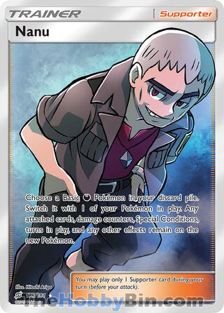 Nanu #179/181 Ultra Rare - Team Up Pokemon card
