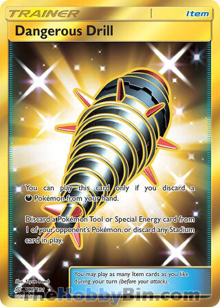 Dangerous Drill #192/181 Secret Rare - Team Up Pokemon card