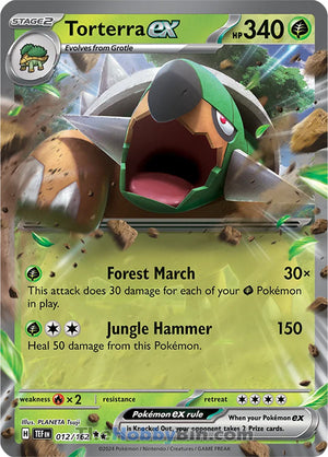 0012 Torterra ex Double Rare Temporal Forces