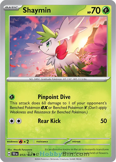 Shaymin Temporal Forces Uncommon #013/162