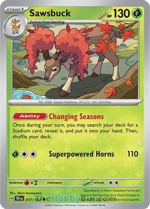 0017 Sawsbuck Uncommon Temporal Forces