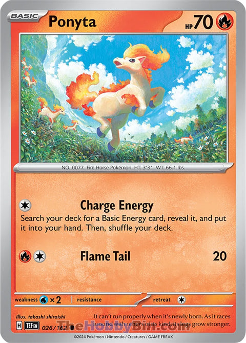 Ponyta Temporal Forces Common #026/162