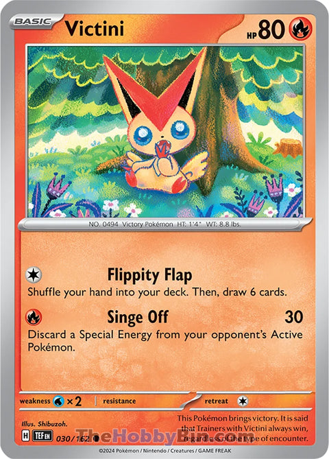 Victini #30/162 Common - Temporal Forces Pokemon card