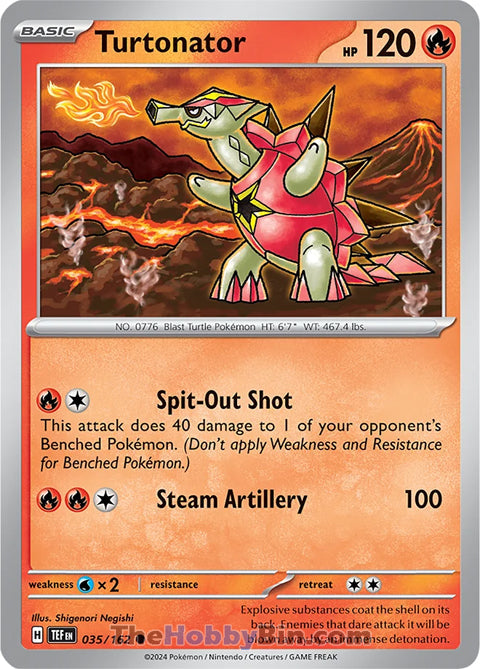 Turtonator #35/162 Common - Temporal Forces Pokemon card