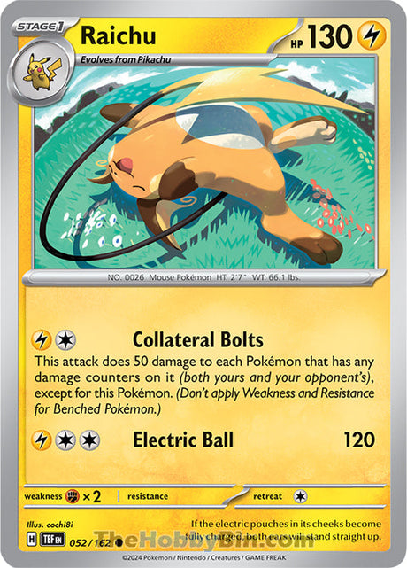 Raichu Temporal Forces Common #052/162