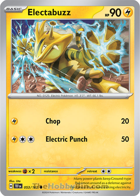 Electabuzz #53/162 Common - Temporal Forces Pokemon card