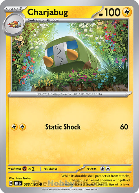 Charjabug #55/162 Common - Temporal Forces Pokemon card
