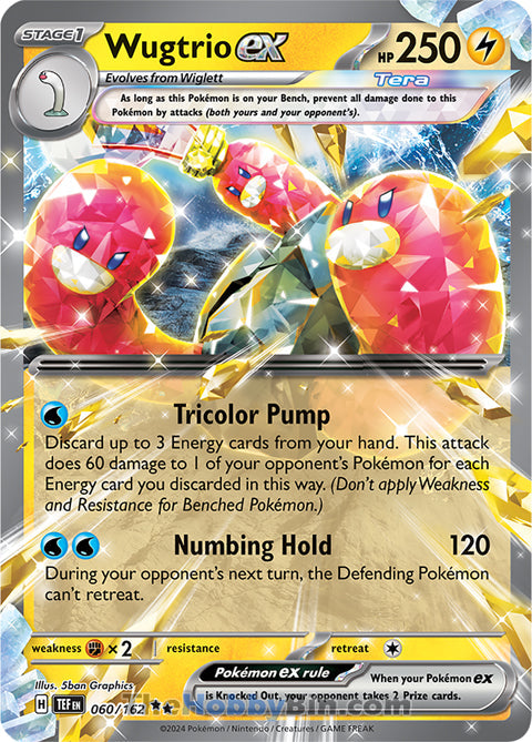 Wugtrio ex Temporal Forces Double Rare #060/162 – The Hobby Bin