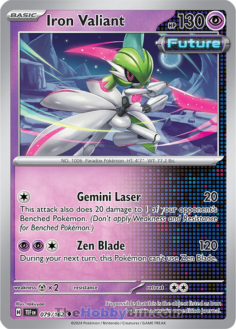 Iron Valiant #79/162 Uncommon - Temporal Forces Pokemon card
