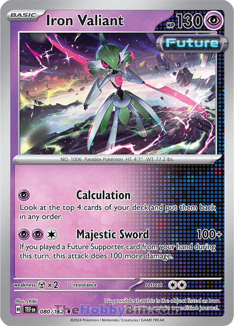Iron Valiant #80/162 Rare - Temporal Forces Pokemon card