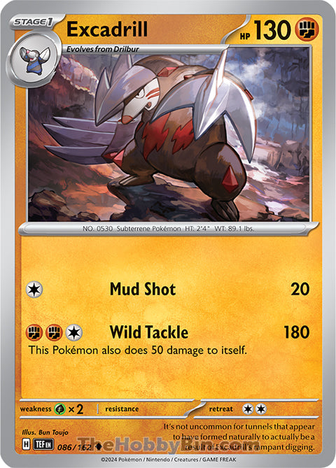 Excadrill #86/162 Uncommon - Temporal Forces Pokemon card