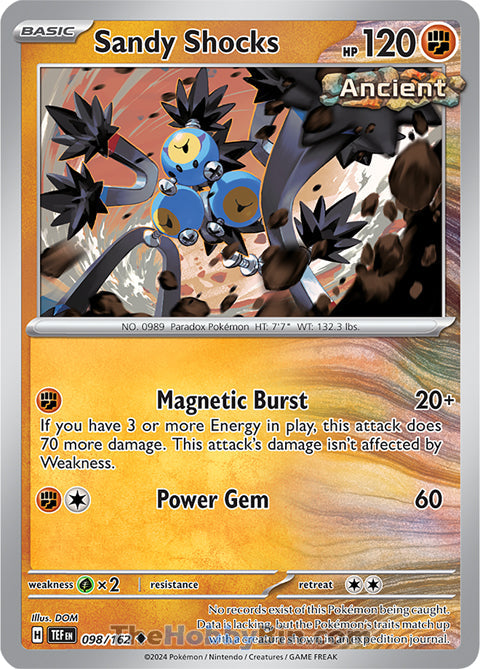 Sandy Shocks #98/162 Uncommon - Temporal Forces Pokemon card