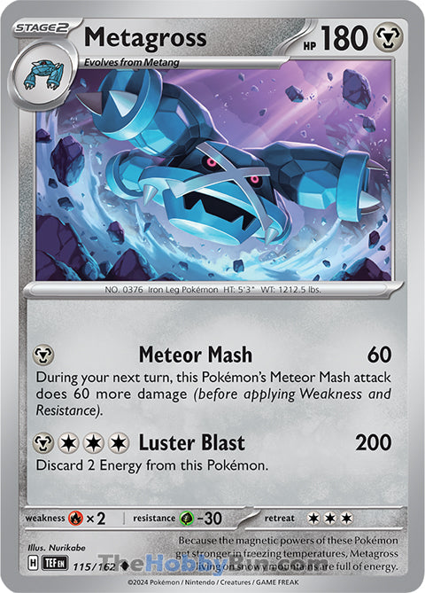 Metagross #115/162 Uncommon - Temporal Forces Pokemon card