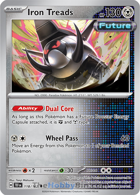 Iron Treads #118/162 Uncommon - Temporal Forces Pokemon card