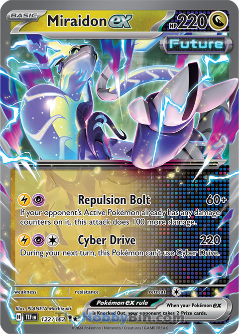 Miraidon ex #122/162 Double Rare - Temporal Forces Pokemon card