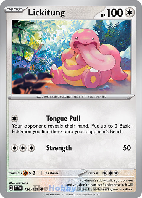 Lickitung #124/162 Common - Temporal Forces Pokemon card