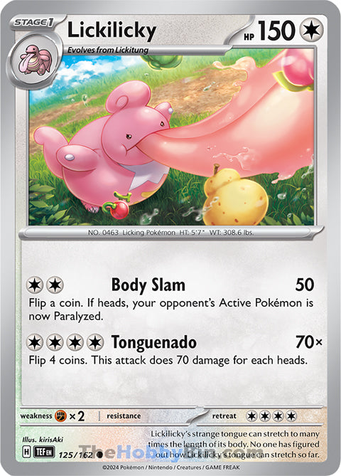 Lickilicky #125/162 Common - Temporal Forces Pokemon card