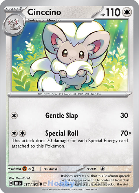 Cinccino #137/162 Uncommon - Temporal Forces Pokemon card