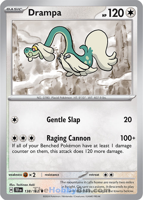 Drampa #138/162 Rare - Temporal Forces Pokemon card