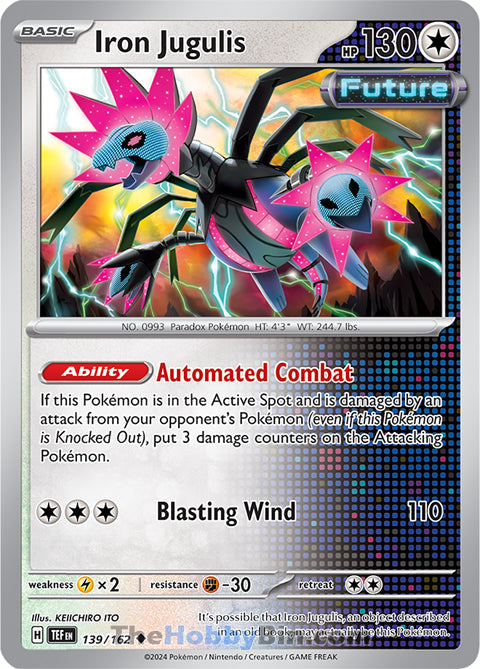 Iron Jugulis #139/162 Uncommon - Temporal Forces Pokemon card