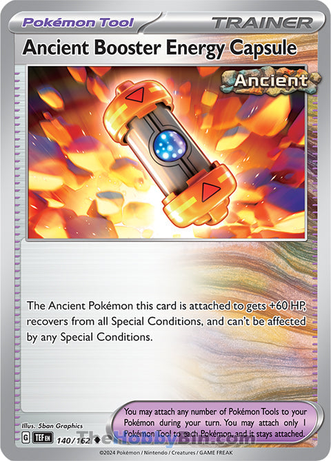 Ancient Booster Energy Capsule #140/162 Uncommon - Temporal Forces Pokemon card