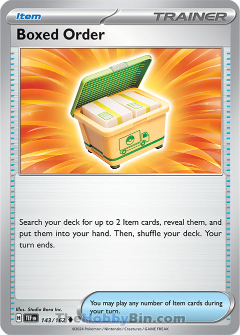 Boxed Order #143/162 Uncommon - Temporal Forces Pokemon card