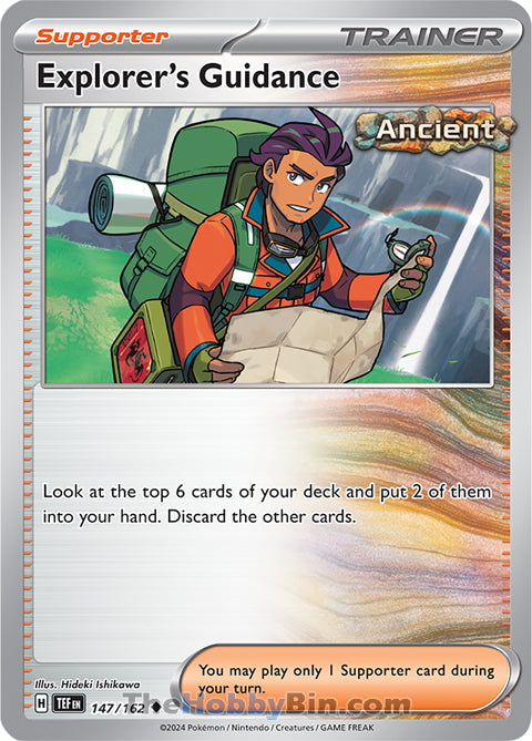 Explorer's Guidance #147/162 Uncommon - Temporal Forces Pokemon card
