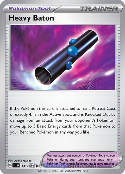 Heavy Baton #151/162 Uncommon - Temporal Forces Pokemon card