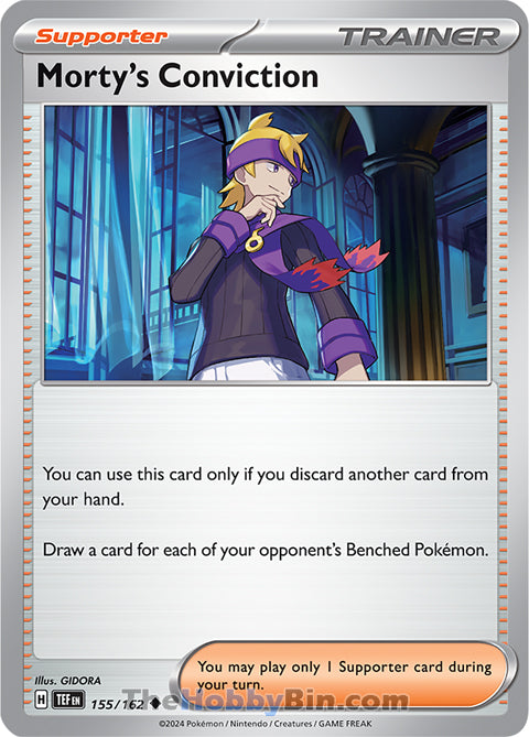 Morty's Conviction #155/162 Uncommon - Temporal Forces Pokemon card