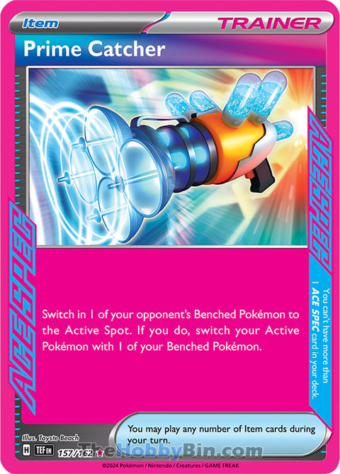 Prime Catcher #157/162 ACE SPEC Rare - Temporal Forces Pokemon card