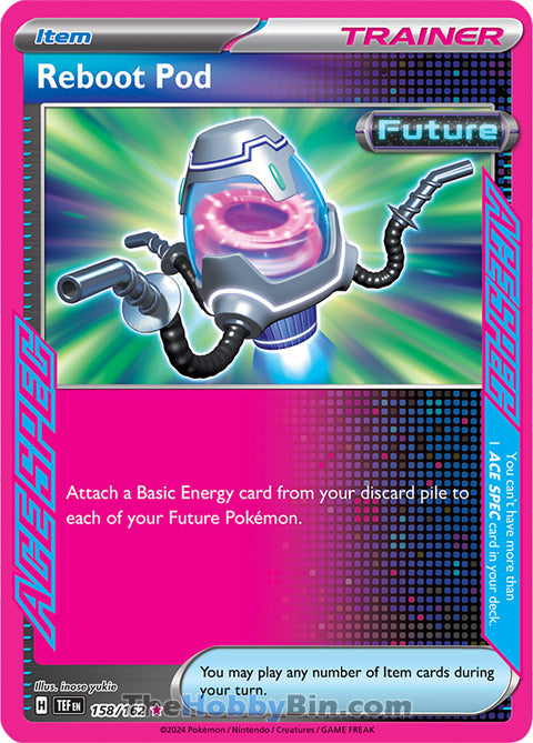 Reboot Pod #158/162 ACE SPEC Rare - Temporal Forces Pokemon card