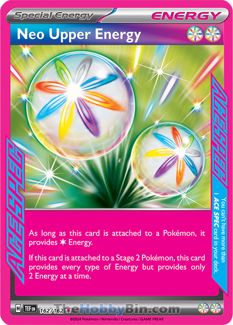 Neo Upper Energy #162/162 ACE SPEC Rare - Temporal Forces Pokemon card