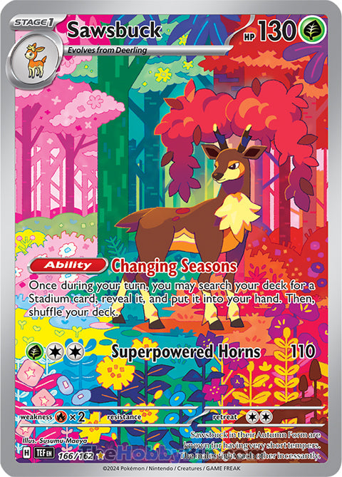 Sawsbuck #166/162 Illustration Rare - Temporal Forces Pokemon card