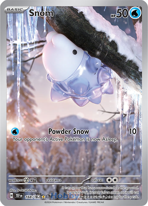 Snom #168/162 Illustration Rare - Temporal Forces Pokemon card