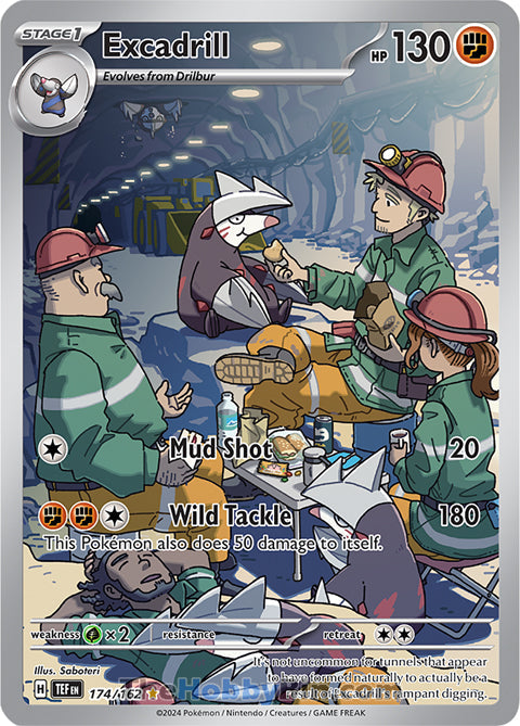 Excadrill #174/162 Illustration Rare - Temporal Forces Pokemon card