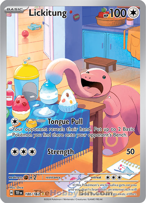 Lickitung #180/162 Illustration Rare - Temporal Forces Pokemon card