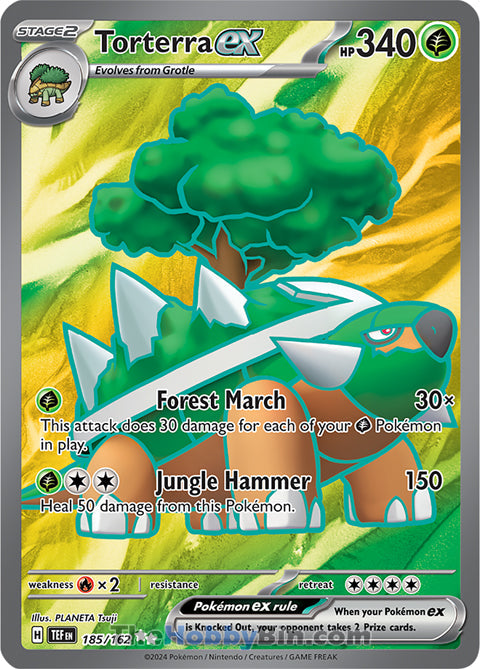 Torterra ex #185/162 Ultra Rare - Temporal Forces Pokemon card