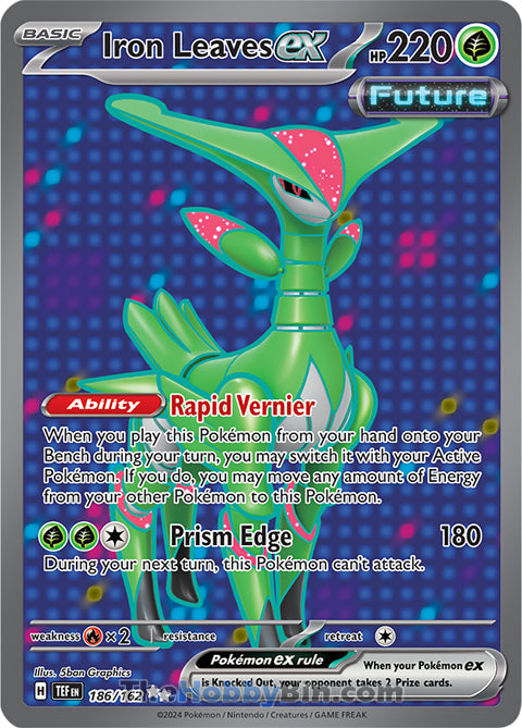 Iron Leaves ex #186/162 Ultra Rare - Temporal Forces Pokemon card