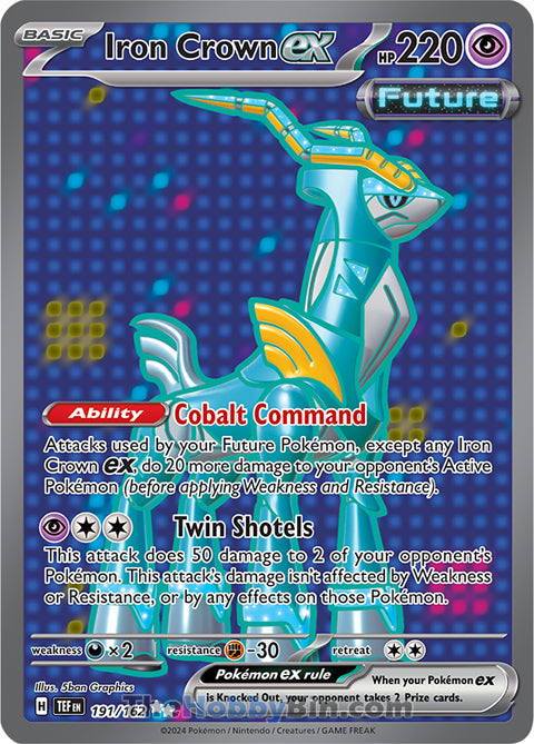 Iron Crown ex #191/162 Ultra Rare - Temporal Forces Pokemon card
