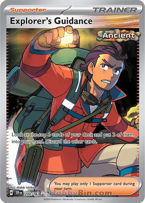 Explorer's Guidance #200/162 Ultra Rare - Temporal Forces Pokemon card