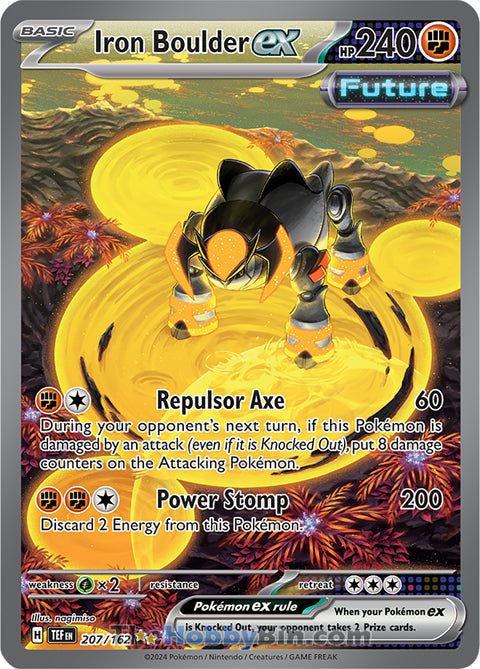 Iron Boulder ex #207/162 Special Illustration Rare - Temporal Forces Pokemon card