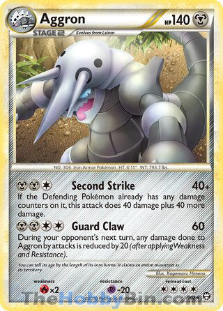 0001 Aggron Holo Rare Triumphant