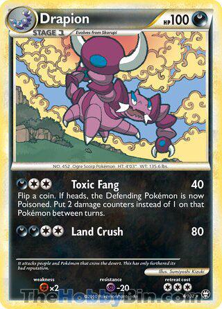 Drapion #4/102 Holo Rare - Triumphant Pokemon card