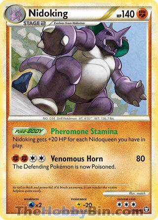 Nidoking Triumphant Holo Rare #6/102