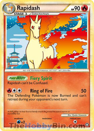 0008 Rapidash Holo Rare Triumphant