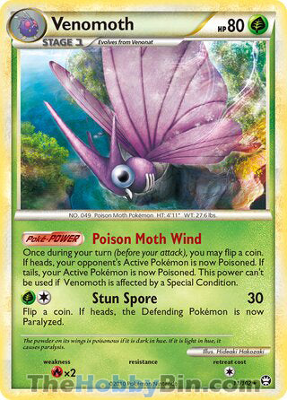 Venomoth Triumphant Holo Rare #11/102