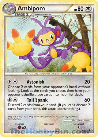 Ambipom #13/102 Rare - Triumphant Pokemon card