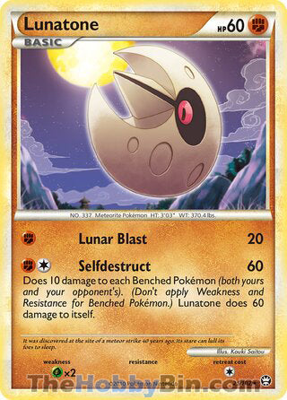 0025 Lunatone Rare Triumphant
