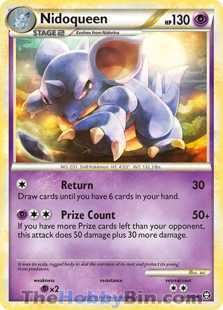 Nidoqueen #28/102 Rare - Triumphant Pokemon card